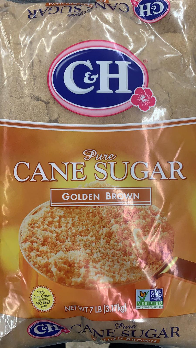 C&H Pure Cane Sugar Golden Brown 7 LB
