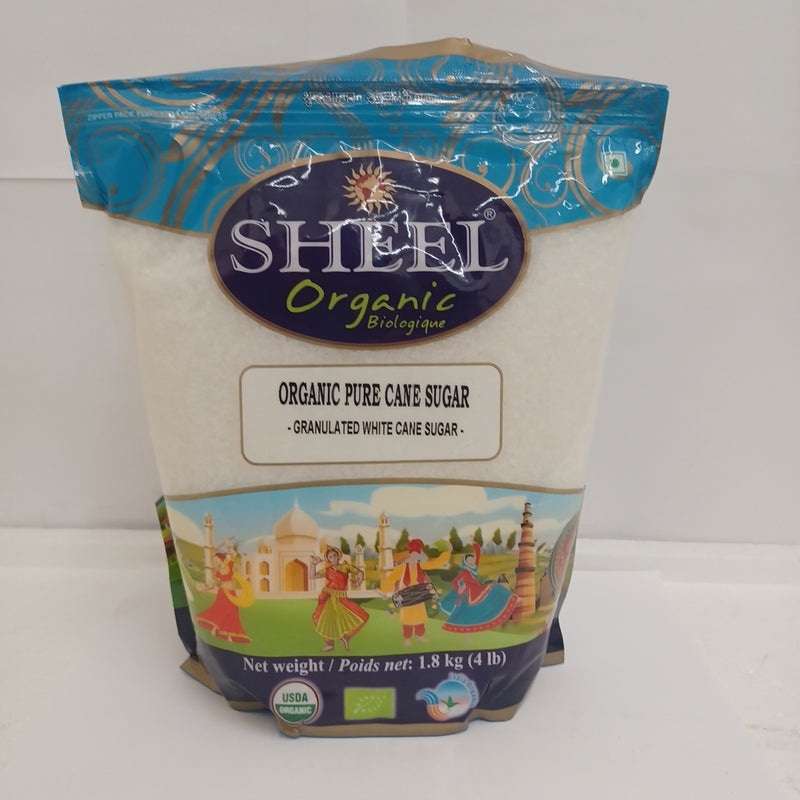 Sheel Organic Pure Cane Sugar 4 LB