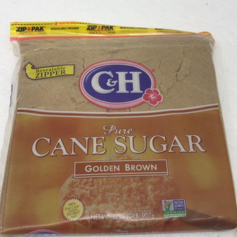 C&H Pure Cane Sugar Golden Brown 2 LB