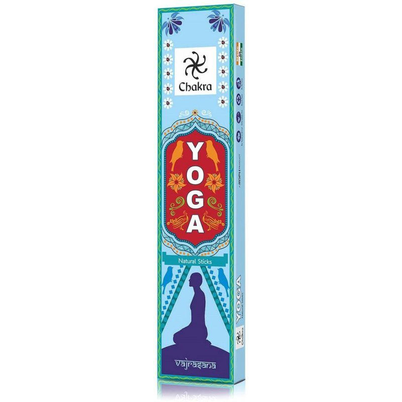 Chakra Yoga Natural Incense Sticks Blue 10 Count