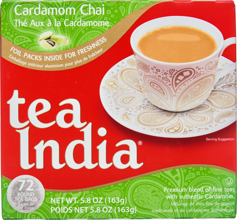 Tea India Cardamom 72 Round Tea Bag