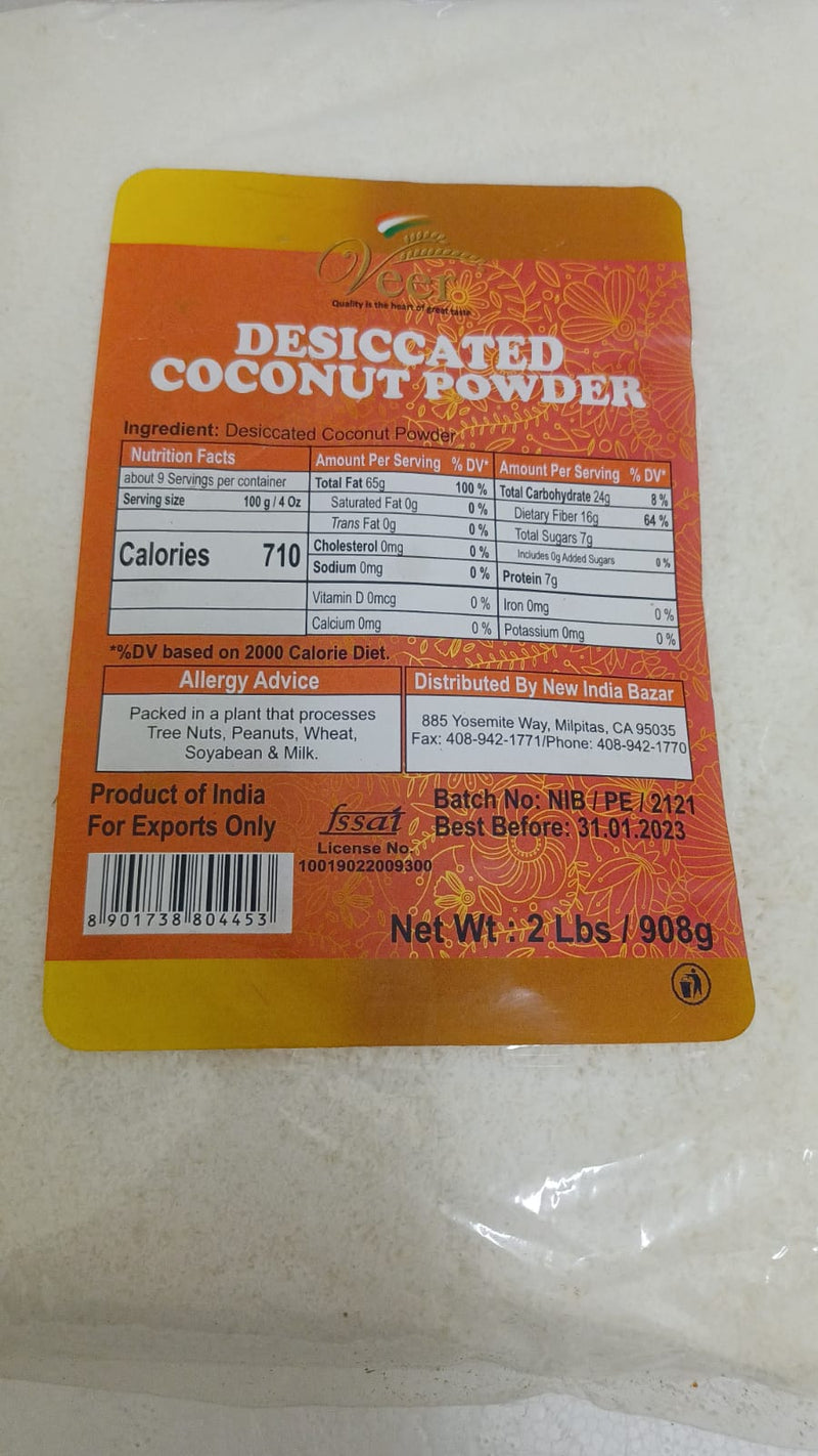 Veer Desiccated Coconut Powder 2Lbs