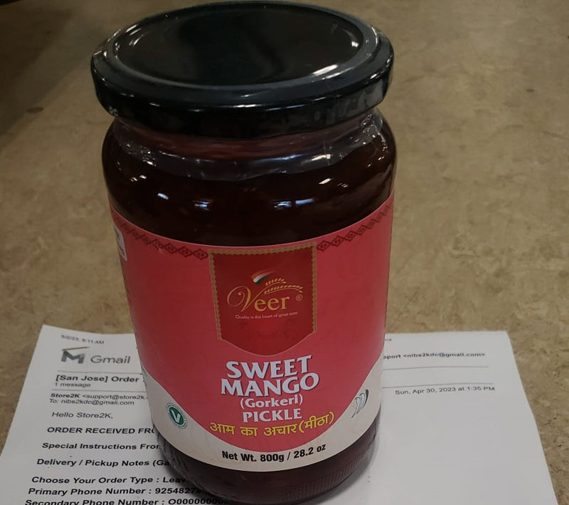 Veer Sweet Mango Pickle 800GM
