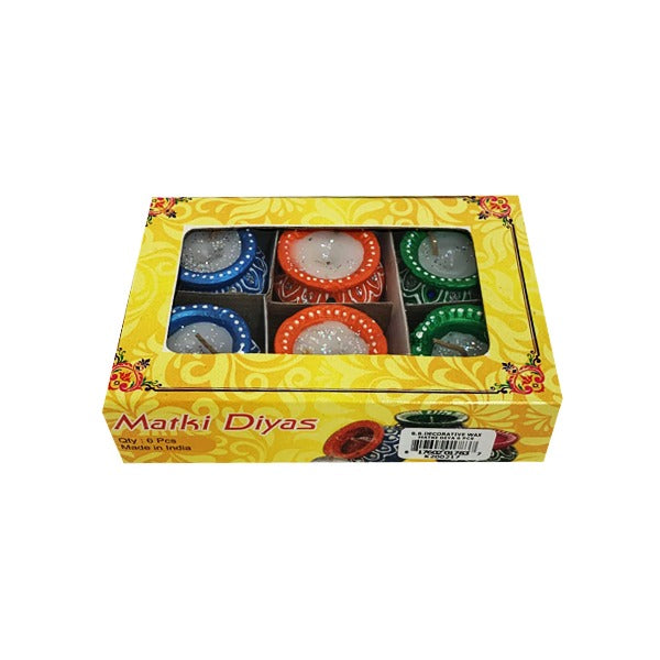 Diya with Wax 6PC