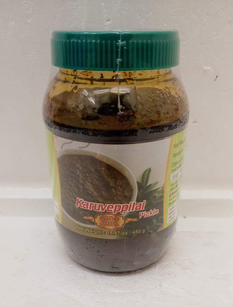 Grand Sweets & Snacks Karuveppilai Pickle 450GM