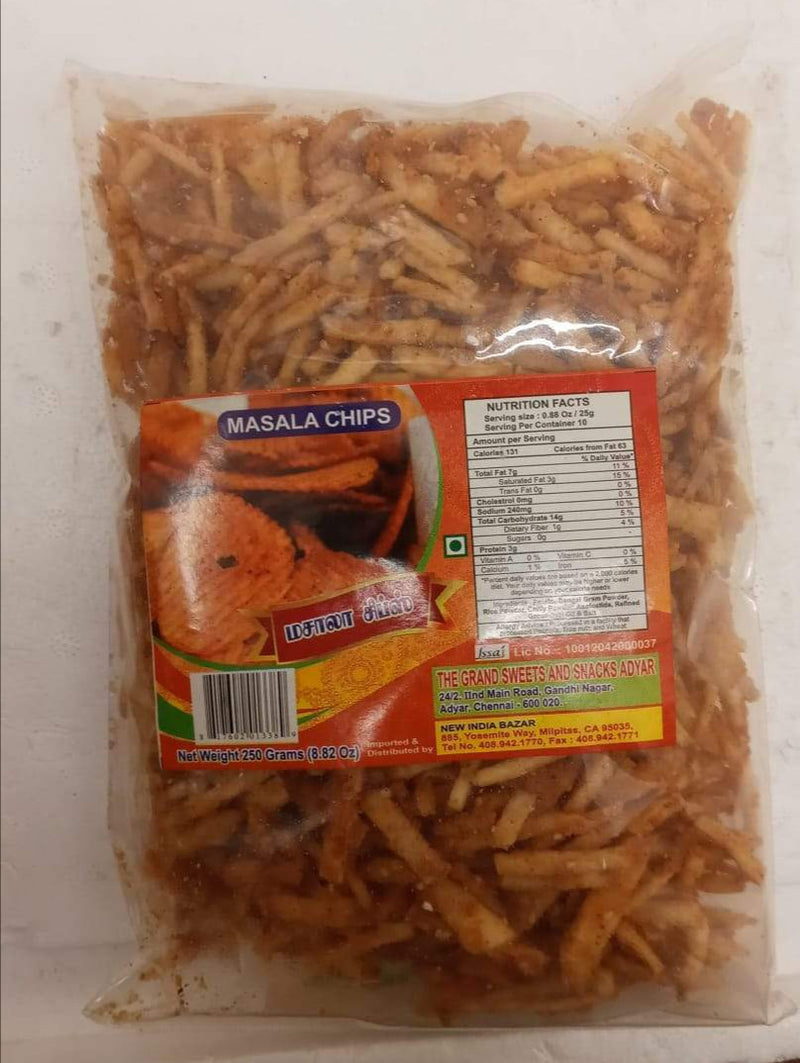 Grand Sweets & Snacks Masala Chips 250GM