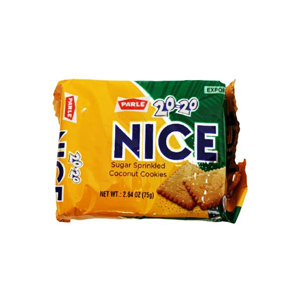 Parle 20-20 NICE Sugar Sprinkled Coconut Cookies 75G