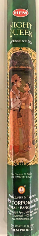 Hem Night Queen Incense Sticks 20 Count