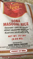 Veer Sona Masoori Rice 20LB